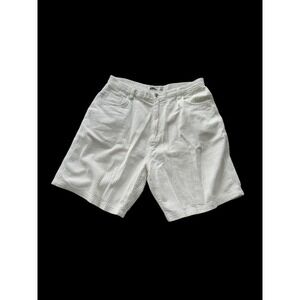 Vintage‎ 90s No Fear Corduroy Shorts Mens 36 Baggy Skater White Cords Y2K